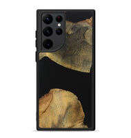 Galaxy S22 Ultra Wood+Resin Phone Case - Alan (Pure Black, 723174)