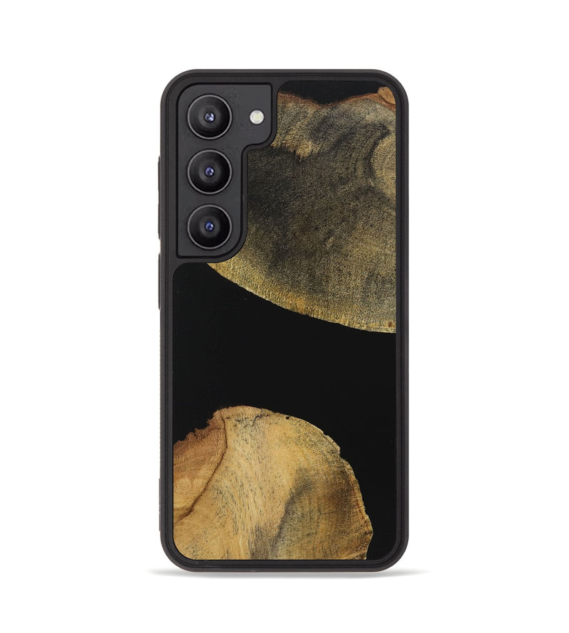 Galaxy S23 Wood+Resin Phone Case - Alan (Pure Black, 723174)