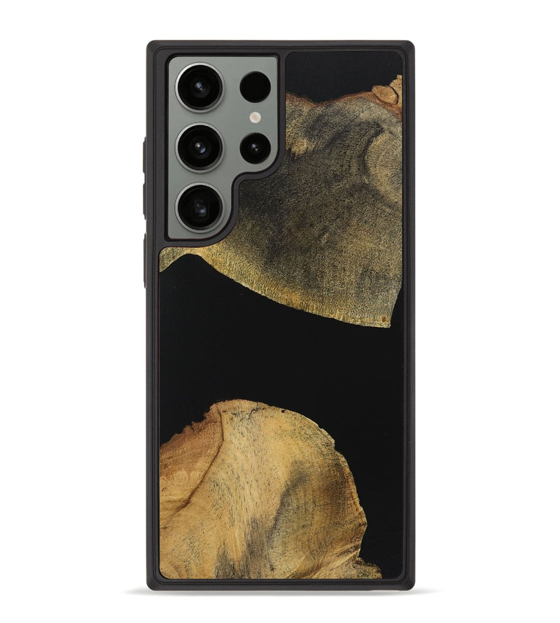 Galaxy S23 Ultra Wood+Resin Phone Case - Alan (Pure Black, 723174)