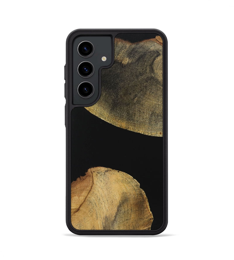 Galaxy S24 Wood+Resin Phone Case - Alan (Pure Black, 723174)