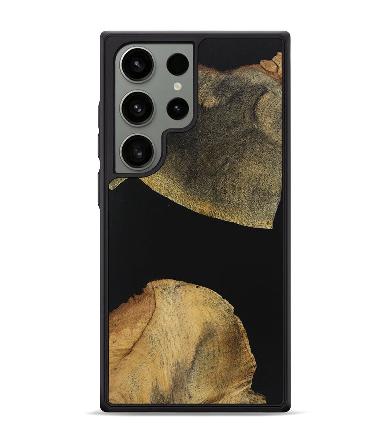 Galaxy S24 Ultra Wood+Resin Phone Case - Alan (Pure Black, 723174)