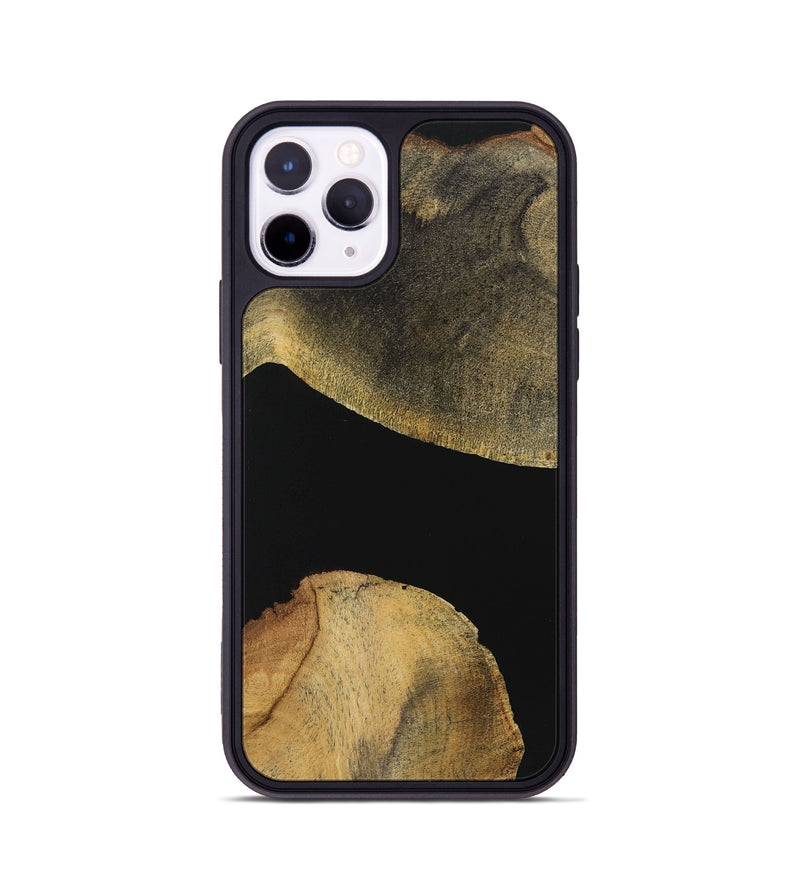 iPhone 11 Pro Wood+Resin Phone Case - Alan (Pure Black, 723174)