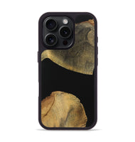 iPhone 16 Pro Wood+Resin Phone Case - Alan (Pure Black, 723174)