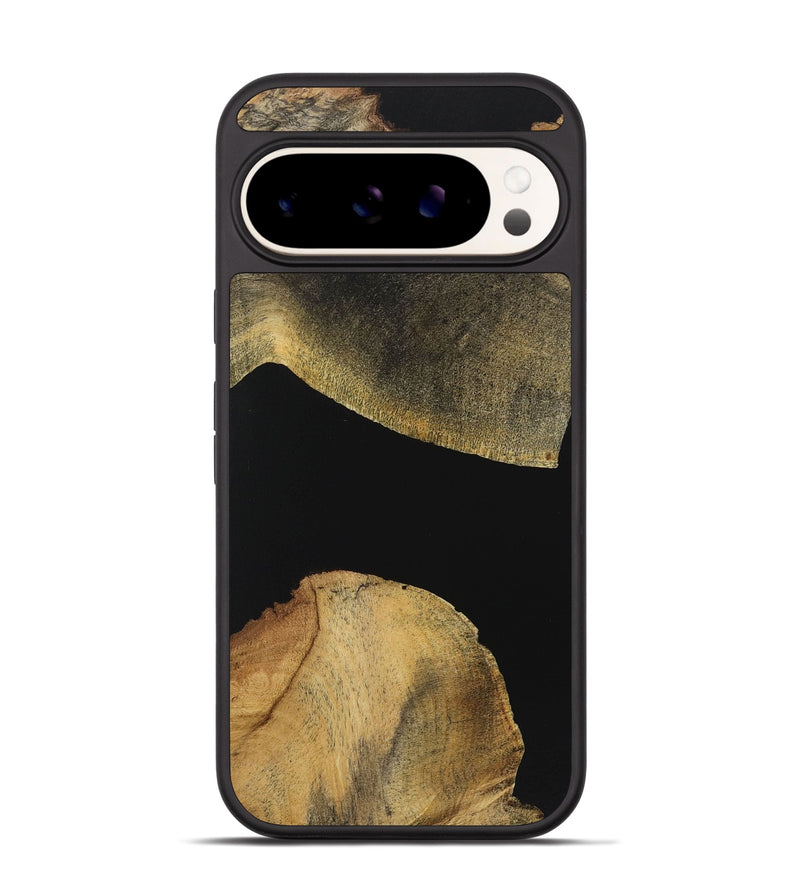 Pixel 9 Wood+Resin Phone Case - Alan (Pure Black, 723174)