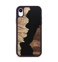 iPhone Xr Wood+Resin Phone Case - Robin (Pure Black, 723175)