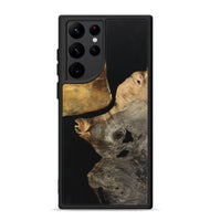 Galaxy S22 Ultra Wood+Resin Phone Case - Lincoln (Pure Black, 723176)