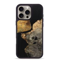 iPhone 16 Pro Max Wood+Resin Phone Case - Lincoln (Pure Black, 723176)