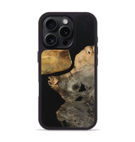 iPhone 16 Pro Wood+Resin Phone Case - Lincoln (Pure Black, 723176)