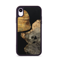 iPhone Xr Wood+Resin Phone Case - Lincoln (Pure Black, 723176)