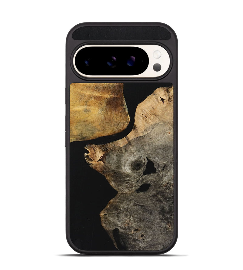 Pixel 9 Wood+Resin Phone Case - Lincoln (Pure Black, 723176)