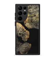 Galaxy S22 Ultra Wood+Resin Phone Case - Cory (Pure Black, 723177)