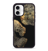 iPhone 16 Plus Wood+Resin Phone Case - Cory (Pure Black, 723177)