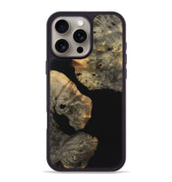 iPhone 16 Pro Max Wood+Resin Phone Case - Cory (Pure Black, 723177)