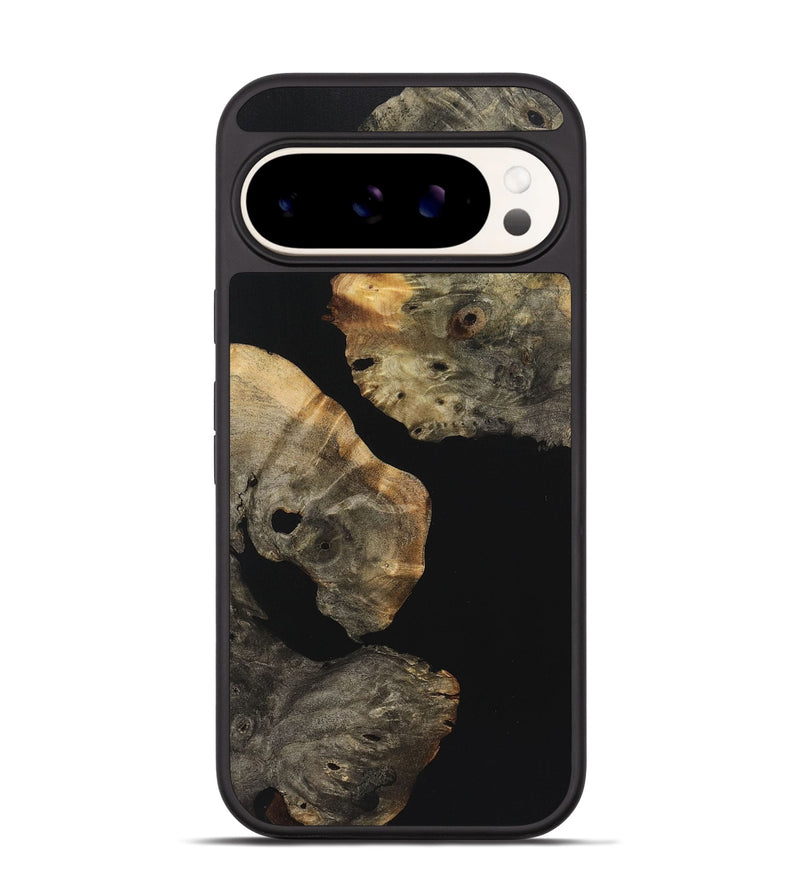 Pixel 9 Wood+Resin Phone Case - Cory (Pure Black, 723177)