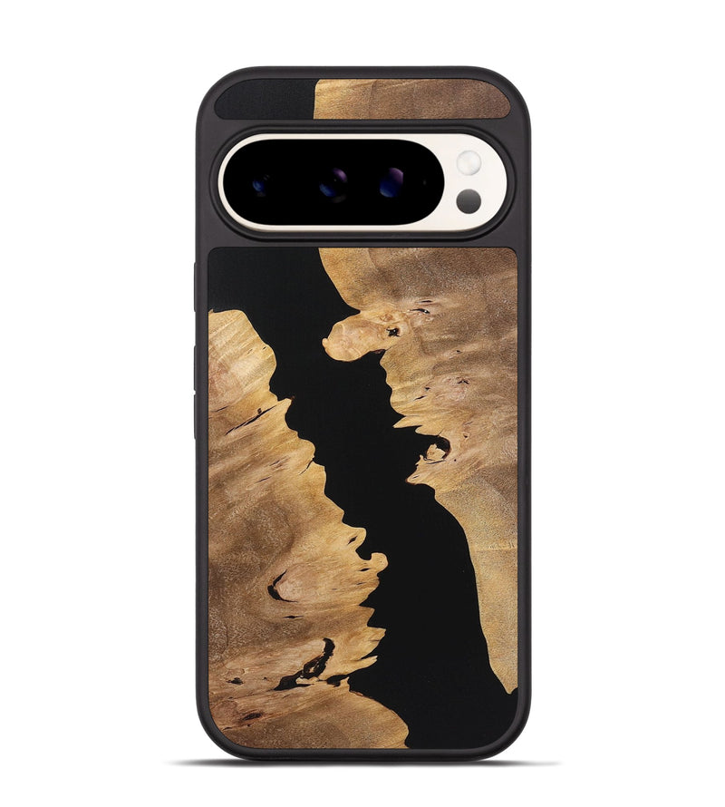 Pixel 9 Wood+Resin Phone Case - Doreen (Pure Black, 723178)