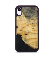 iPhone Xr Wood+Resin Phone Case - Rosalie (Pure Black, 723179)