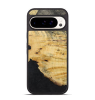 Pixel 9 Pro Wood+Resin Phone Case - Rosalie (Pure Black, 723179)