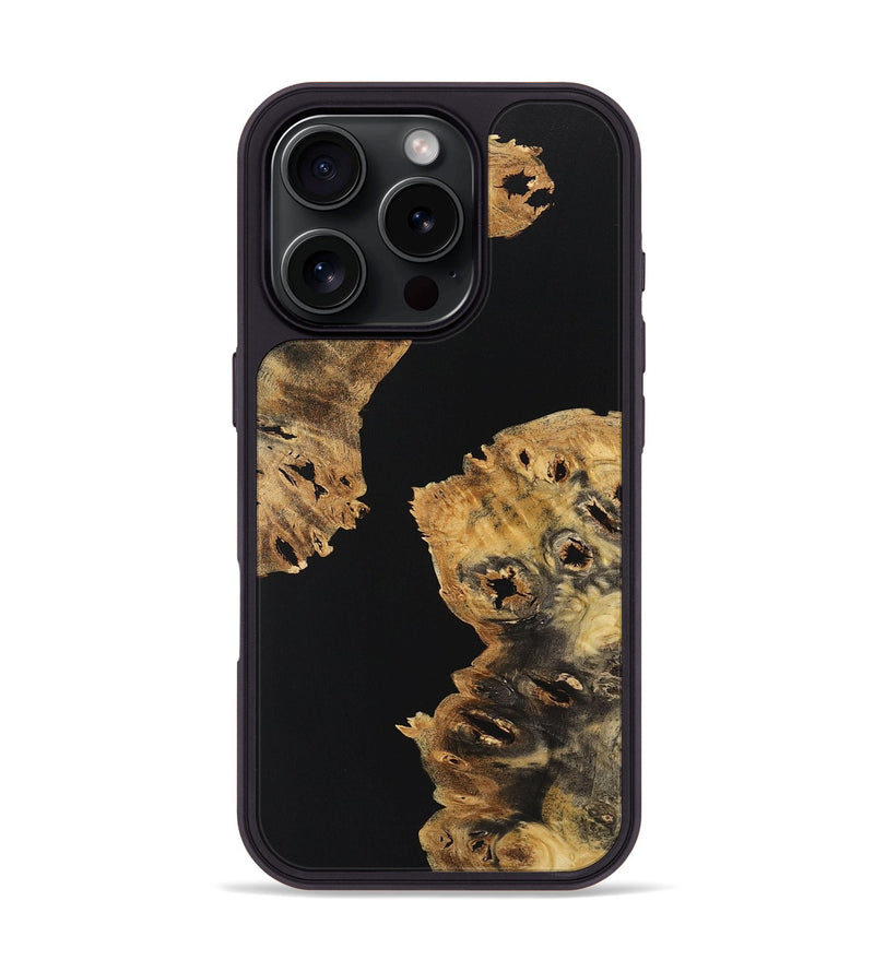 iPhone 16 Pro Wood+Resin Phone Case - Bodhi (Pure Black, 723181)