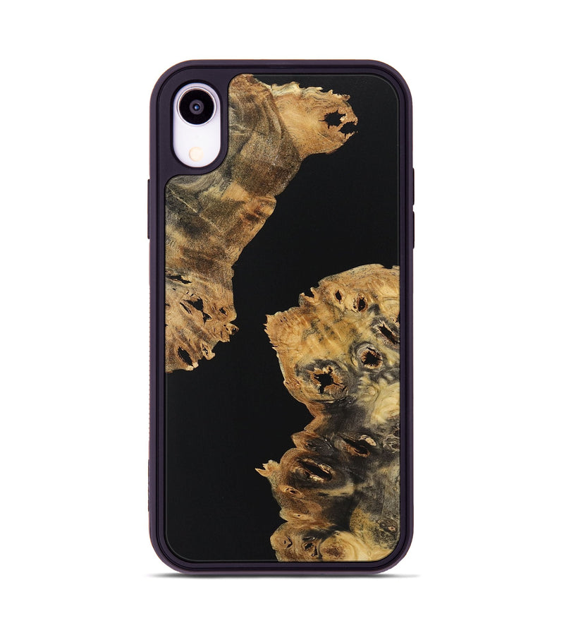 iPhone Xr Wood+Resin Phone Case - Bodhi (Pure Black, 723181)