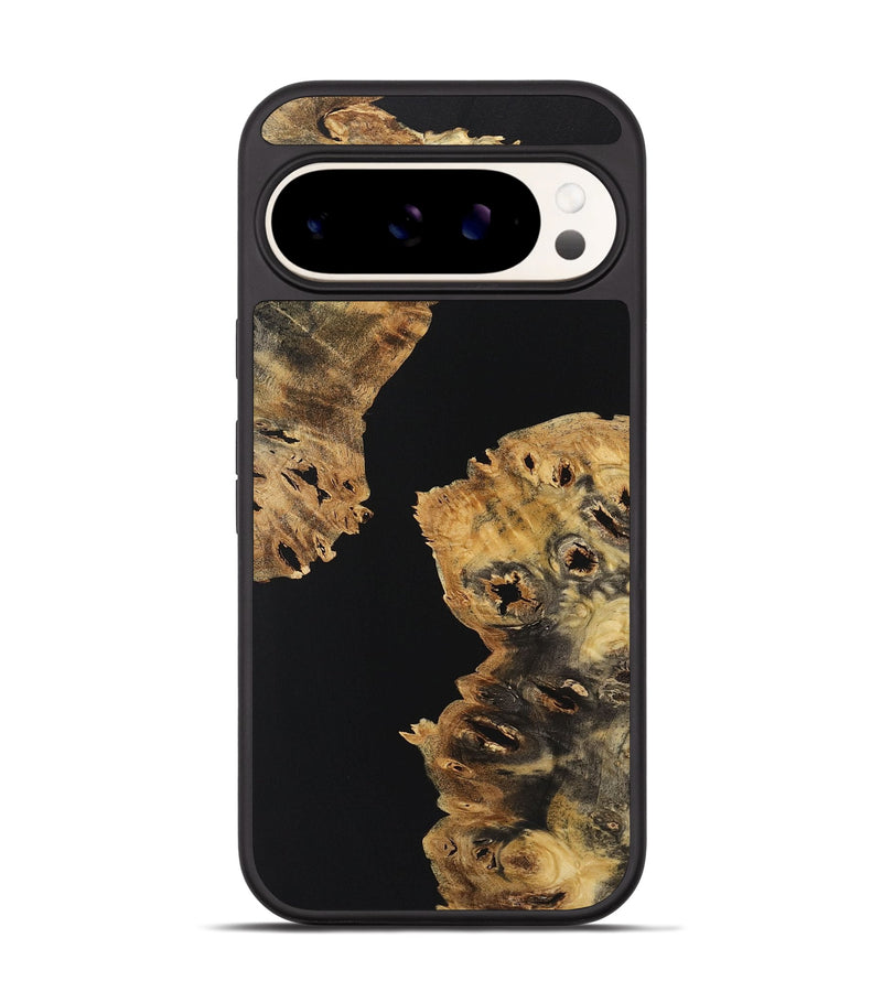 Pixel 9 Wood+Resin Phone Case - Bodhi (Pure Black, 723181)