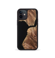 iPhone 12 mini Wood+Resin Phone Case - Joaquin (Pure Black, 723182)