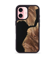 iPhone 16 Wood+Resin Phone Case - Joaquin (Pure Black, 723182)