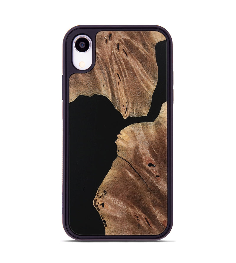 iPhone Xr Wood+Resin Phone Case - Joaquin (Pure Black, 723182)