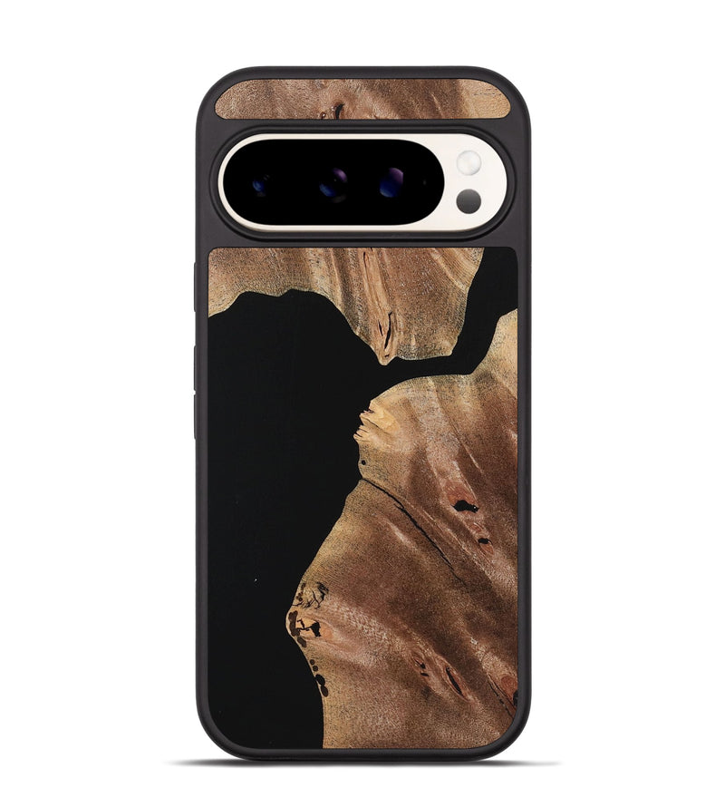 Pixel 9 Wood+Resin Phone Case - Joaquin (Pure Black, 723182)