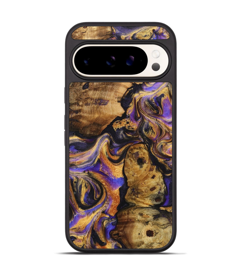 Pixel 9 Wood+Resin Phone Case - Clay (Purple, 723183)