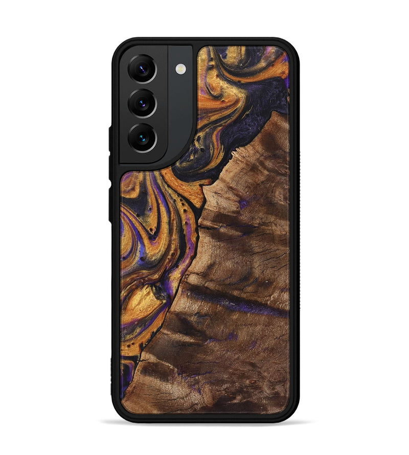 Galaxy S22 Plus Wood+Resin Phone Case - Itzel (Purple, 723184)