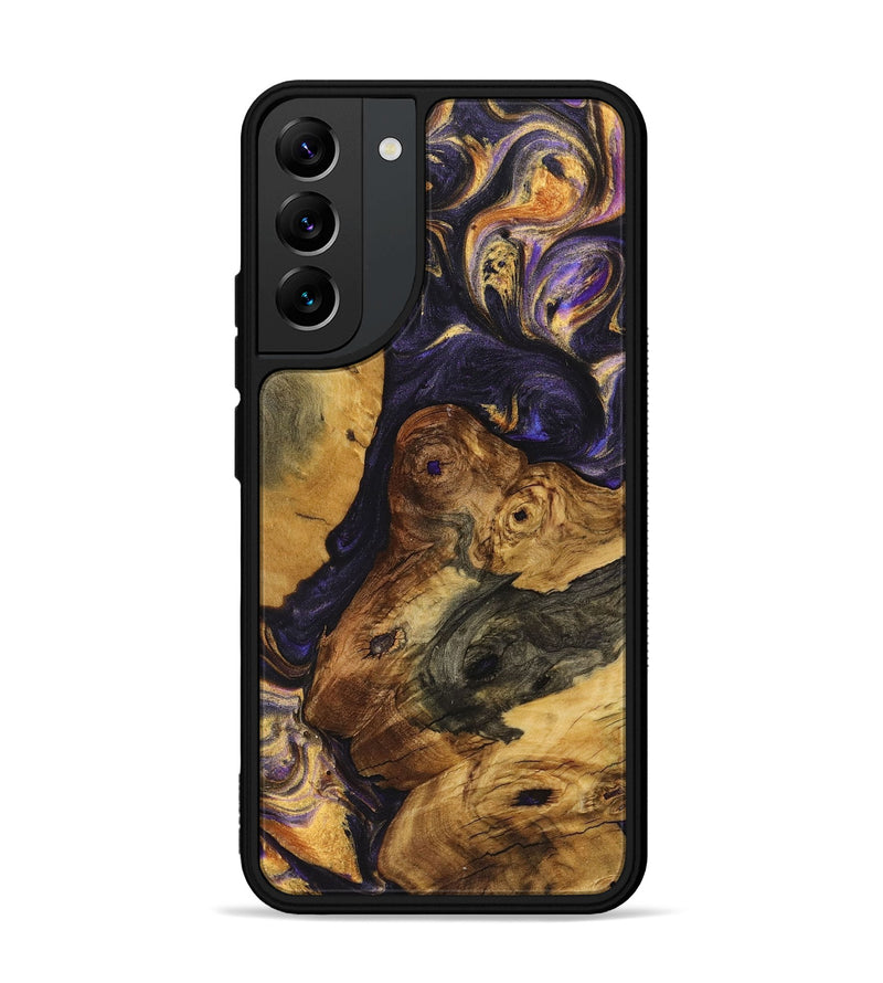 Galaxy S22 Plus Wood+Resin Phone Case - Kevin (Purple, 723186)