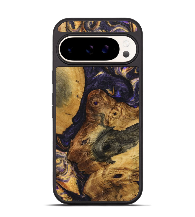 Pixel 9 Wood+Resin Phone Case - Kevin (Purple, 723186)