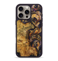 iPhone 16 Pro Max Wood+Resin Phone Case - Penelope (Purple, 723187)