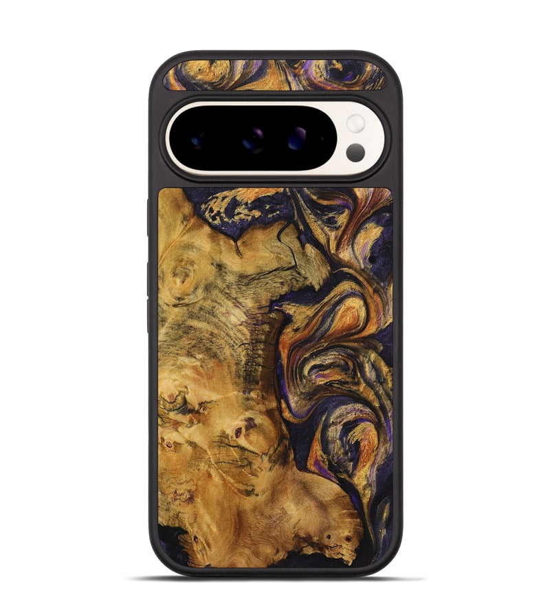 Pixel 9 Wood+Resin Phone Case - Penelope (Purple, 723187)