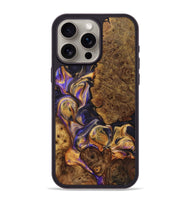 iPhone 15 Pro Max Wood+Resin Phone Case - Beau (Purple, 723188)