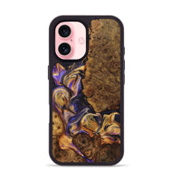 iPhone 16 Wood+Resin Phone Case - Beau (Purple, 723188)