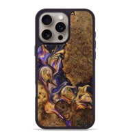 iPhone 16 Pro Max Wood+Resin Phone Case - Beau (Purple, 723188)