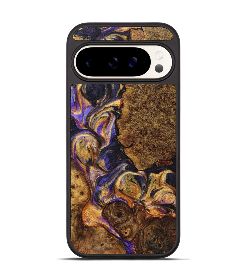 Pixel 9 Wood+Resin Phone Case - Beau (Purple, 723188)