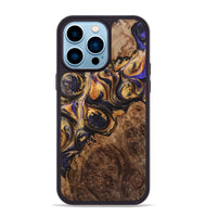 iPhone 14 Pro Max Wood+Resin Phone Case - Wynter (Purple, 723189)