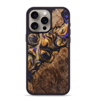 iPhone 15 Pro Max Wood+Resin Phone Case - Wynter (Purple, 723189)