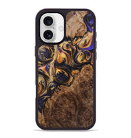 iPhone 16 Plus Wood+Resin Phone Case - Wynter (Purple, 723189)