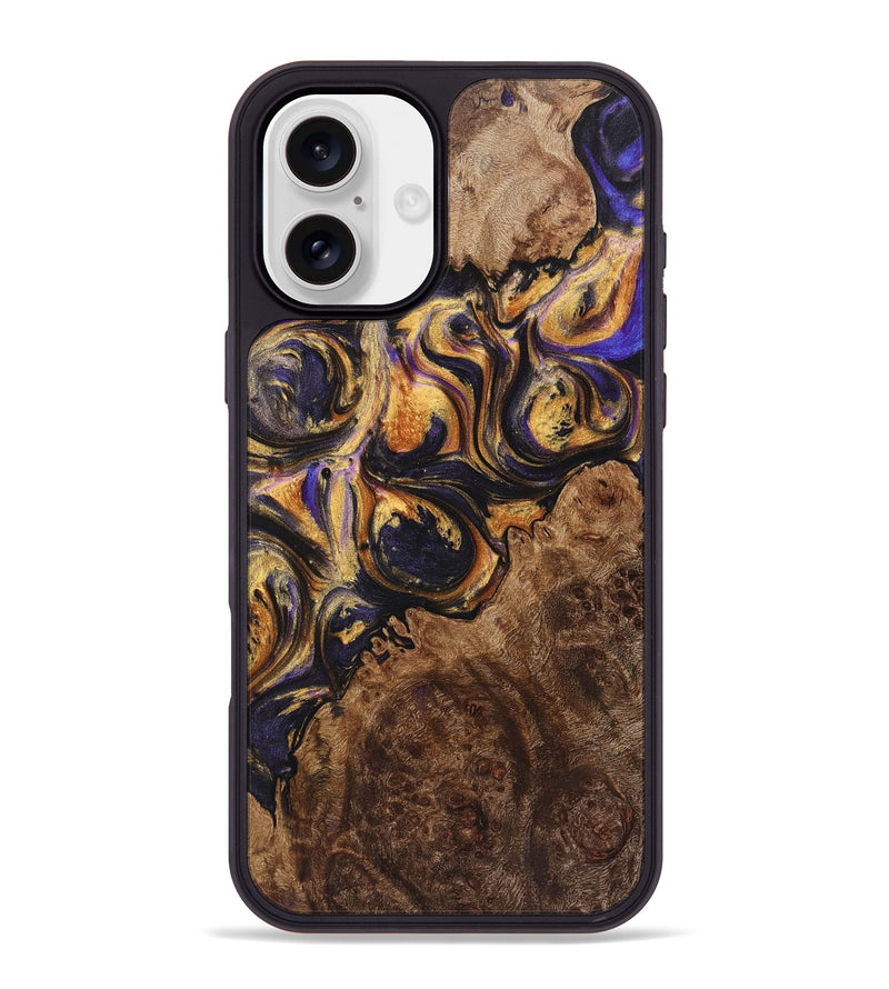 iPhone 16 Plus Wood+Resin Phone Case - Wynter (Purple, 723189)