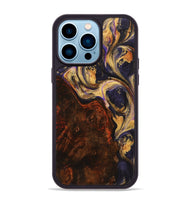 iPhone 14 Pro Max Wood+Resin Phone Case - Estelle (Purple, 723190)