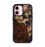 iPhone 16 Wood+Resin Phone Case - Estelle (Purple, 723190)