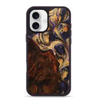 iPhone 16 Plus Wood+Resin Phone Case - Estelle (Purple, 723190)