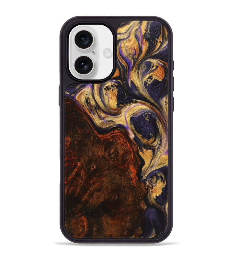 iPhone 16 Plus Wood+Resin Phone Case - Estelle (Purple, 723190)