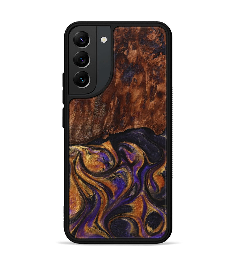 Galaxy S22 Plus Wood+Resin Phone Case - Anthony (Purple, 723191)