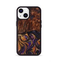 iPhone 13 Wood+Resin Phone Case - Anthony (Purple, 723191)