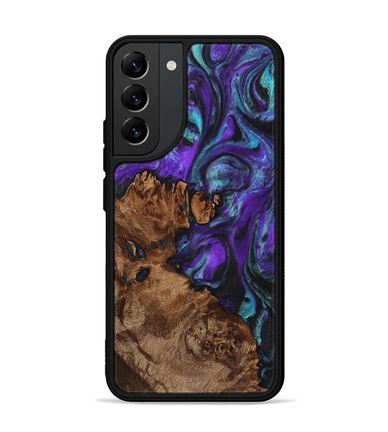 Galaxy S22 Plus Wood+Resin Phone Case - Johnnie (Purple, 723192)