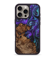 iPhone 16 Pro Max Wood+Resin Phone Case - Johnnie (Purple, 723192)